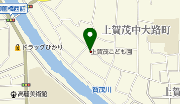 上賀茂こども園の地図画像