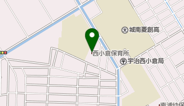 宇治市立西小倉保育所の地図画像