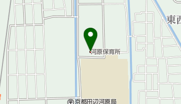 京田辺市立河原こども園の地図画像