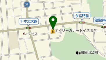 デイリーカナートイズミヤ千本北大路店の地図画像