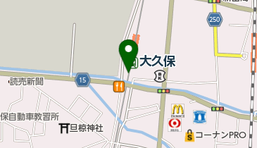 ハーベス大久保店の地図画像