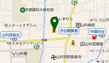 マツヤスーパー山科三条店の地図画像