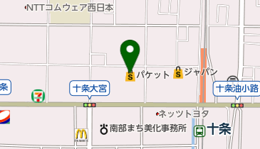 パケット十条店の地図画像