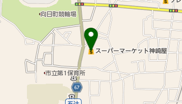スーパーマーケット神崎屋本店の地図画像