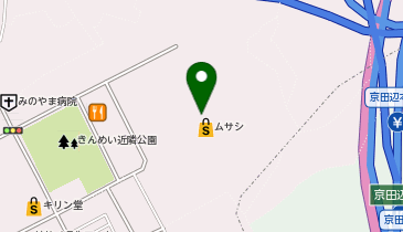 三杉屋京都八幡店の地図画像