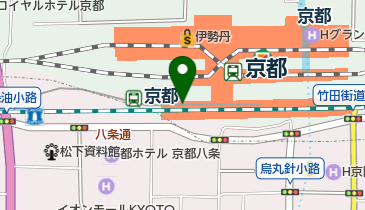 ハーベス京都店の地図画像