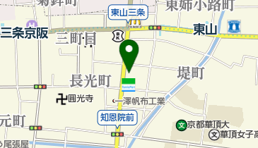 フレスコプチ東山三条店の地図画像