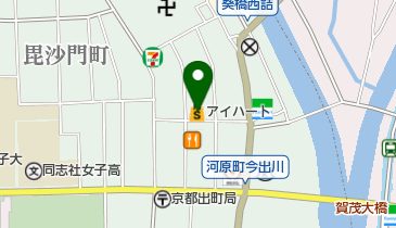 新鮮食品館アイハート出町店の地図画像