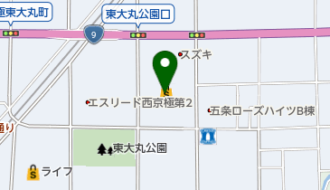 万代五条西小路店の地図画像