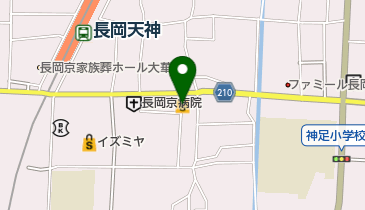 万代長岡天神店の地図画像