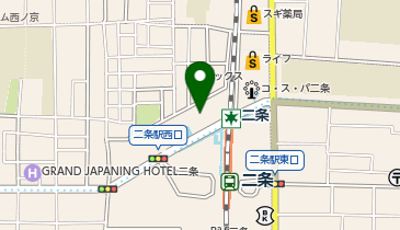 コープ二条駅の地図画像