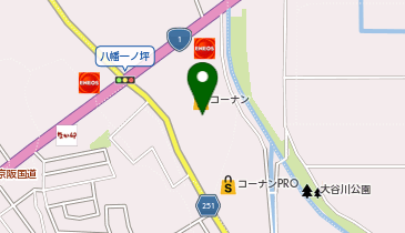 バロー八幡一ノ坪店の地図画像