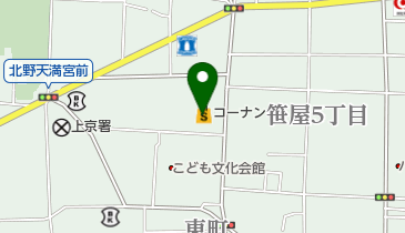 ホームセンターコーナン西陣上七軒店の地図画像