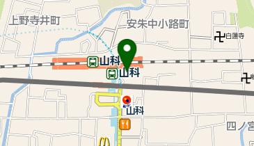 ココカラファインJR山科駅前店の地図画像