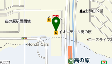 イオンモール高の原の地図画像
