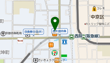 アフレ西院の地図画像