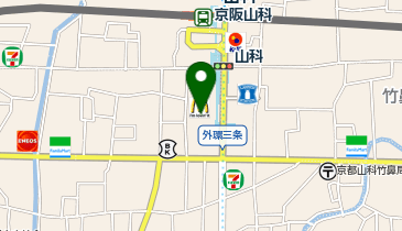 ユニクロラクト山科店の地図画像