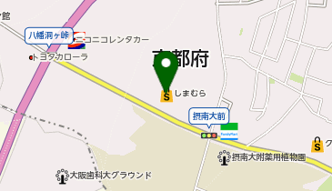 ファッションセンターしまむら八幡店の地図画像