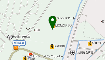 ジーユーMOMOテラス店の地図画像