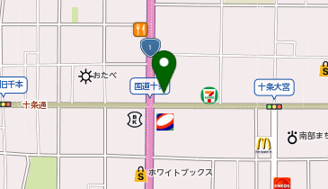 本間ゴルフ京都十条店の地図画像