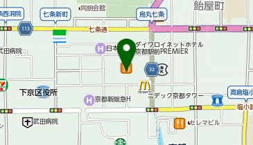 ムラサキスポーツ京都ヨドバシ店の地図画像