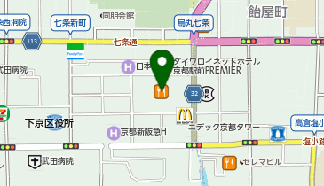 石井スポーツ京都ヨドバシ店の地図画像