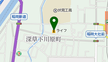 (株)ライフコーポレーション伏見深草店の地図画像