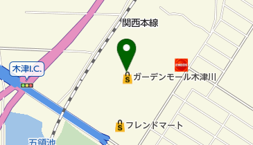 宮脇書店木津川店の地図画像