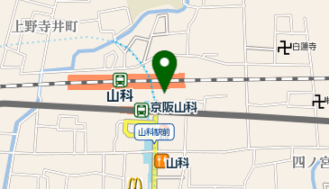 ふたば書房山科駅前店の地図画像