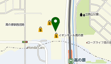 ヴィレッジヴァンガードアウトレットイオンモール高の原の地図画像