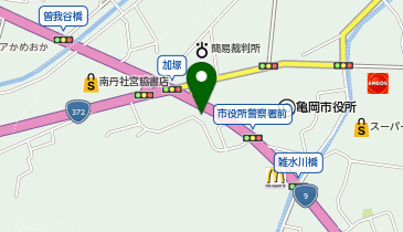 auショップ亀岡の地図画像