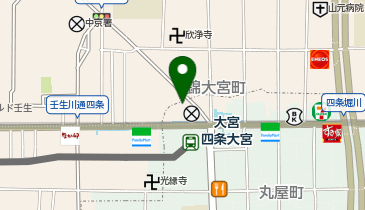 auショップ四条大宮の地図画像