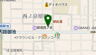 京都トヨタ自動車御池店の地図画像