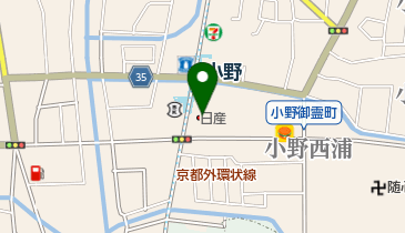 京都日産山科店の地図画像