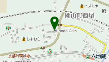 Honda Cars洛中六地蔵店の地図画像