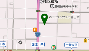 京都三菱自動車販売本社十条店の地図画像