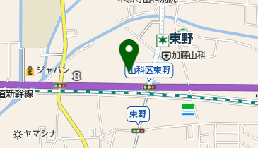 京滋マツダ山科店の地図画像