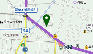 トヨタカローラ京都伏見マイカーセンターの地図画像