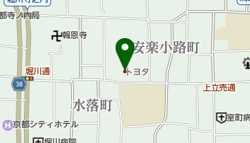 京都トヨタ自動車中央店の地図画像