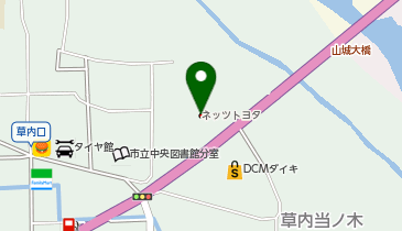 ネッツトヨタヤサカALAL京田辺店の地図画像