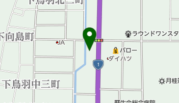 Honda Cars東京都U-Select伏見の地図画像