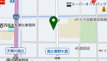 京都三菱自動車販売カドノ店の地図画像