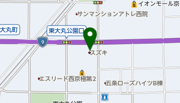 スズキ自販京都右京店の地図画像