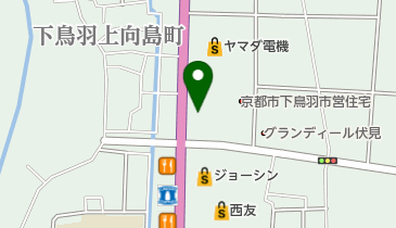 イエローハット伏見下鳥羽店の地図画像