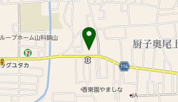 カーコンビニ倶楽部ドクタードライブ山科西店の地図画像