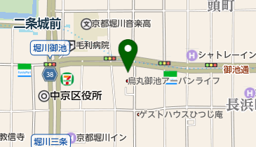 定食屋宮本むなし御池店の地図画像