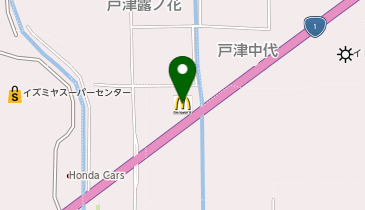 マクドナルド1号線八幡店の地図画像