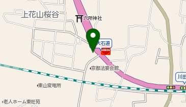 香の川製麺山科店の地図画像