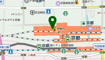 叙々苑ジェイアール京都伊勢丹店の地図画像