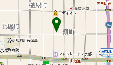 HOTEL OMUSUBI京都二条城の地図画像